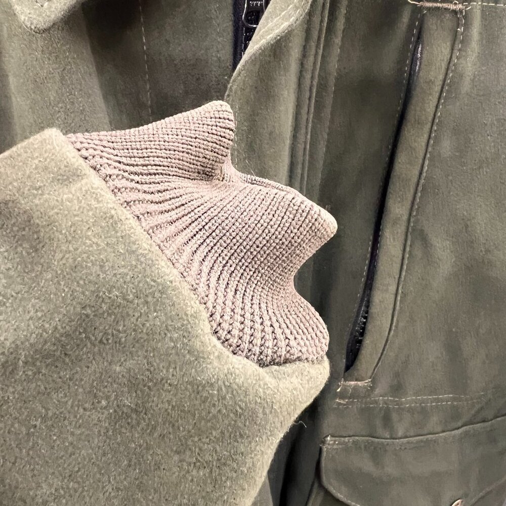 Filson Style 893 Moleskin Bomber, Green, XL, Made in USA - Picture 3 of 13